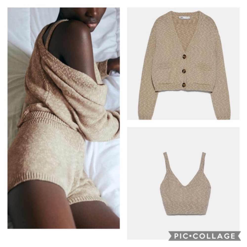 LAST CHANCE!!! ZARA Cotton Blend Linen Top, Sweater & Shorts